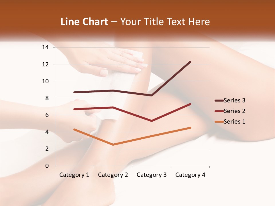 A Woman's Legs With A Towel On Top Of Them PowerPoint Template