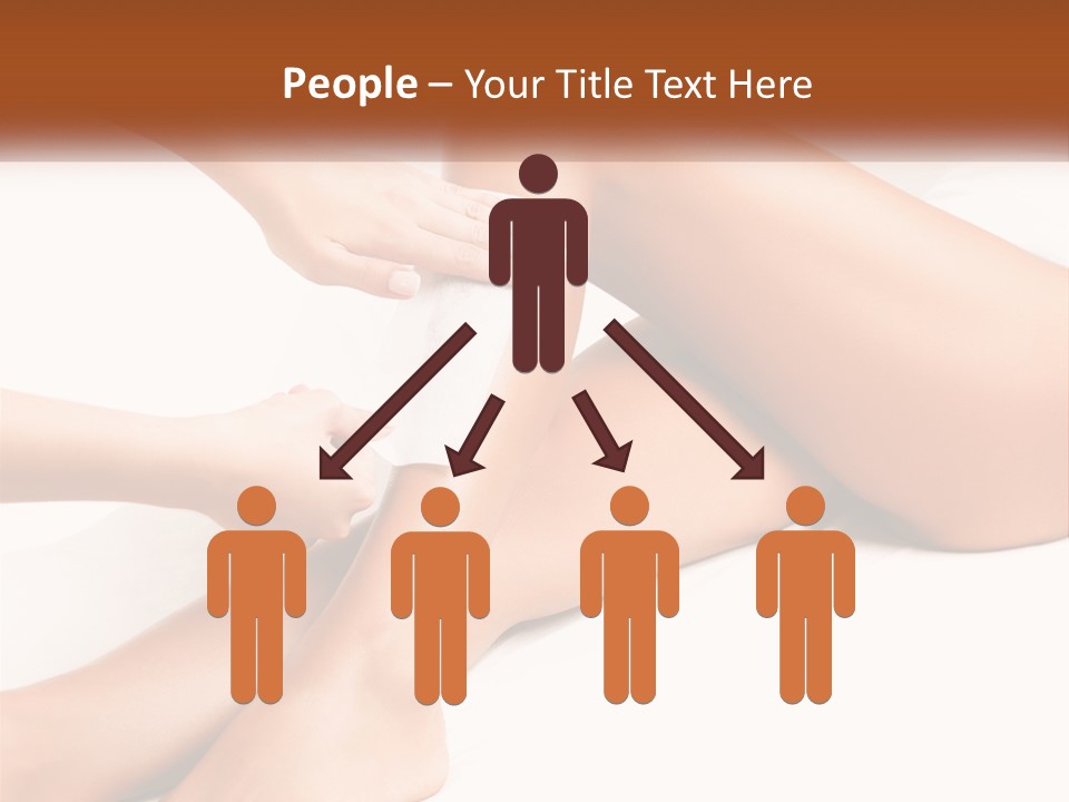 A Woman's Legs With A Towel On Top Of Them PowerPoint Template