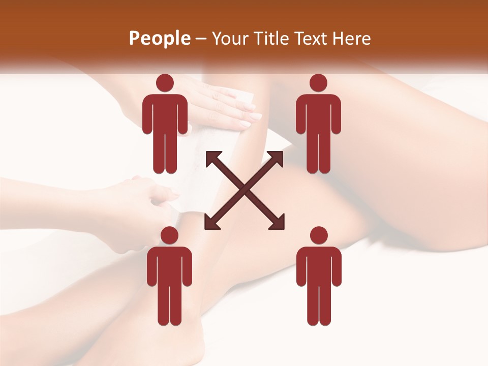 A Woman's Legs With A Towel On Top Of Them PowerPoint Template