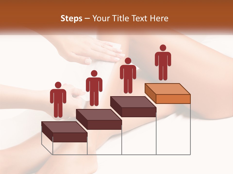 A Woman's Legs With A Towel On Top Of Them PowerPoint Template