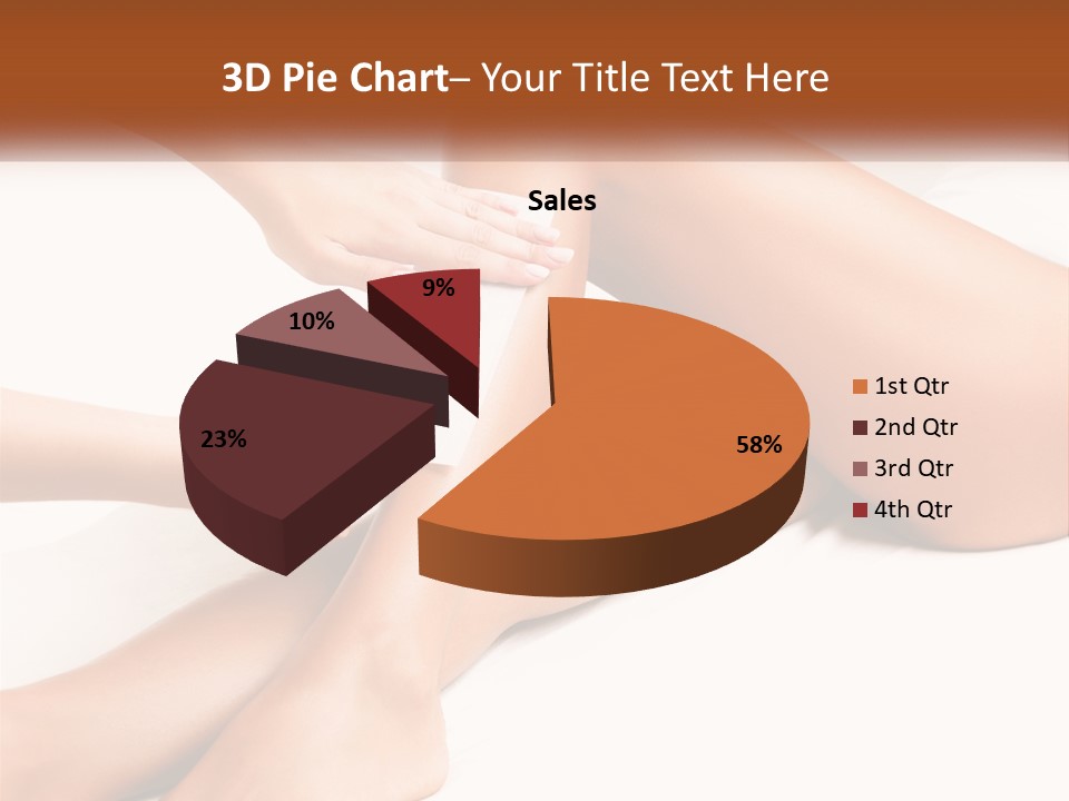 A Woman's Legs With A Towel On Top Of Them PowerPoint Template