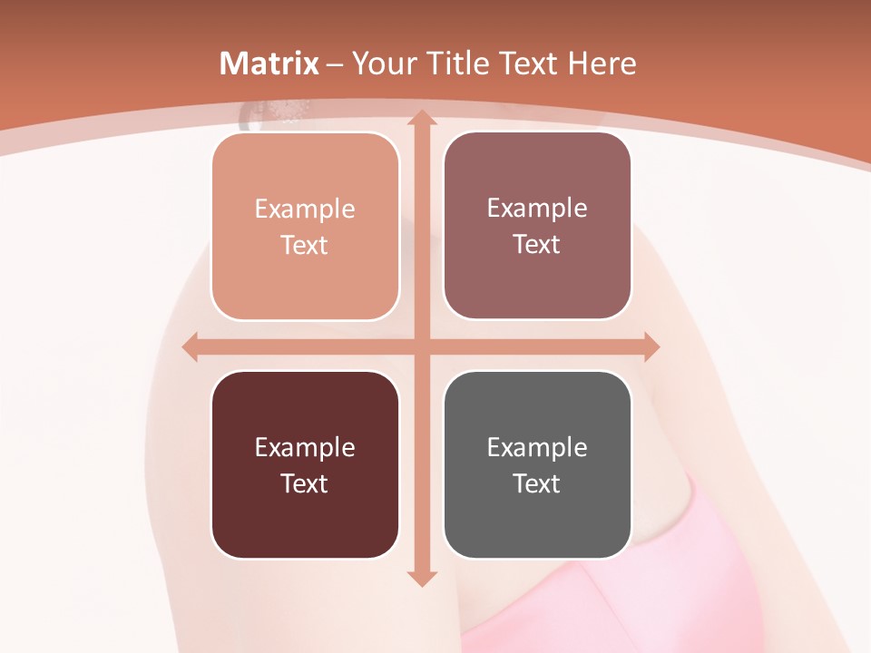 A Woman In A Pink Dress Is Posing For A Picture PowerPoint Template