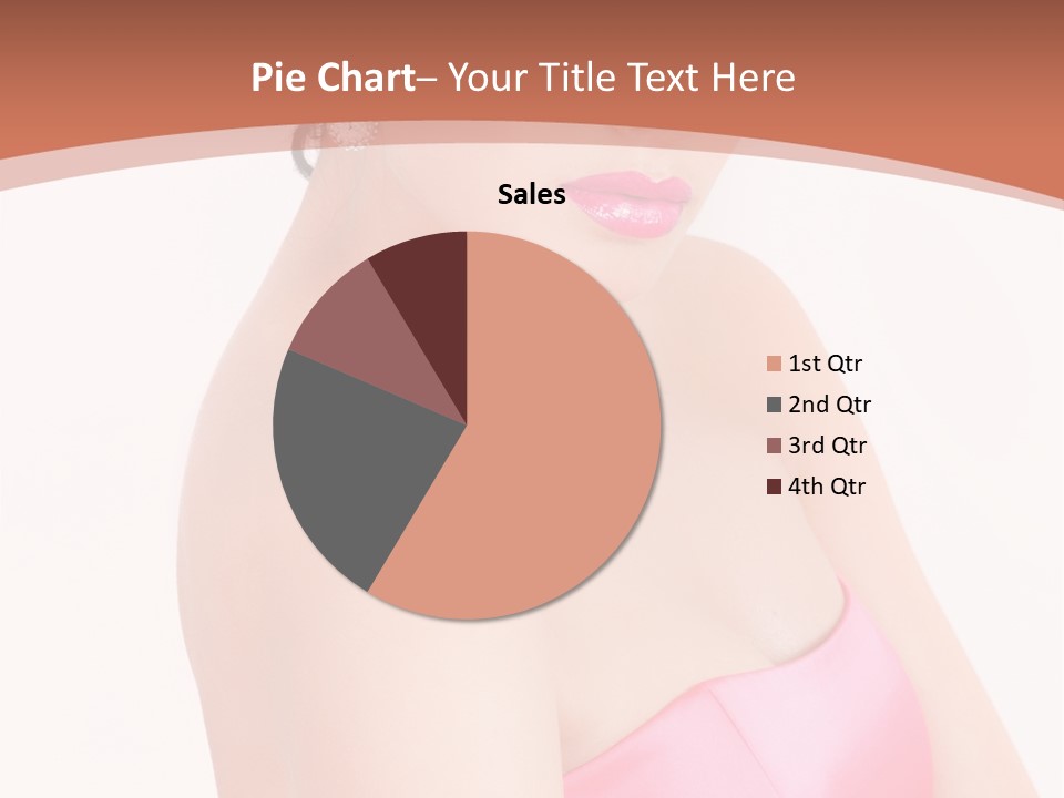 A Woman In A Pink Dress Is Posing For A Picture PowerPoint Template