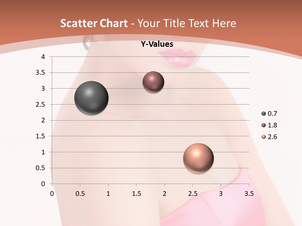 A Woman In A Pink Dress Is Posing For A Picture PowerPoint Template