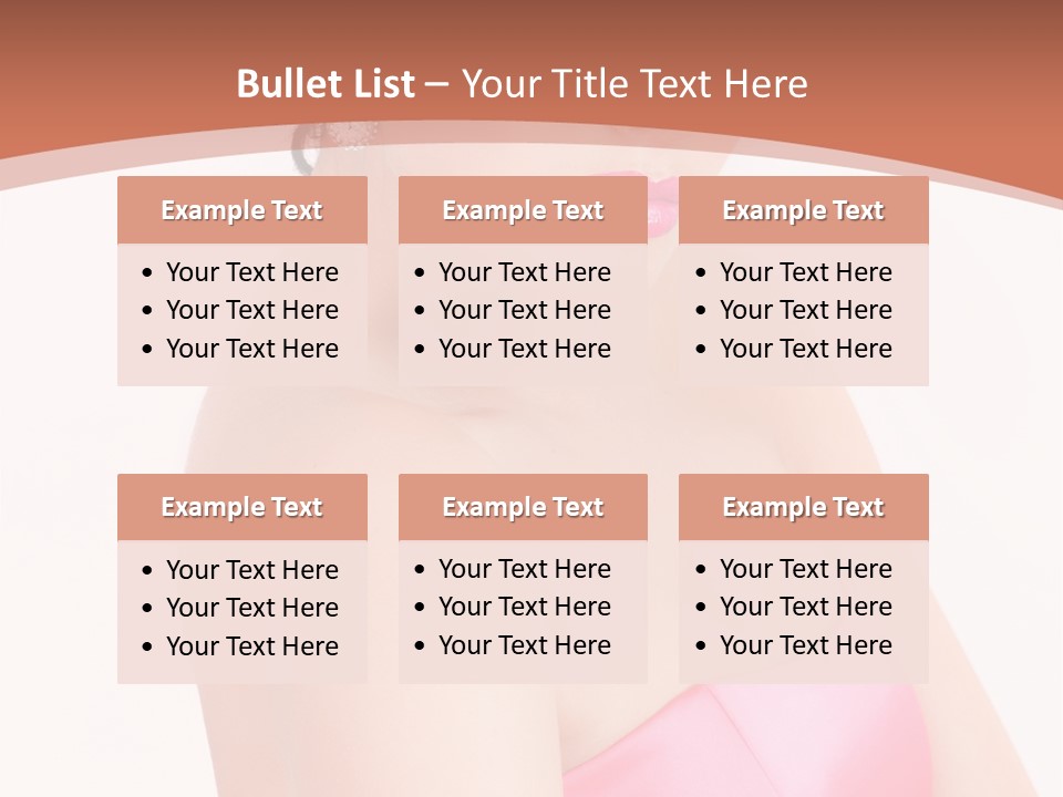 A Woman In A Pink Dress Is Posing For A Picture PowerPoint Template