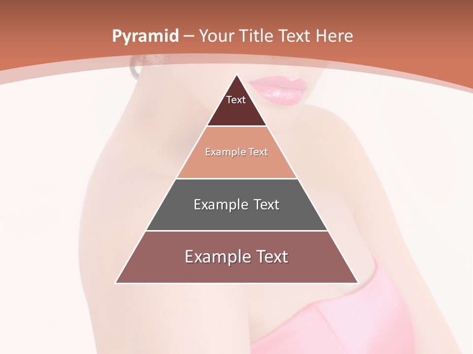 A Woman In A Pink Dress Is Posing For A Picture PowerPoint Template