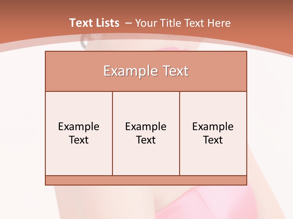 A Woman In A Pink Dress Is Posing For A Picture PowerPoint Template