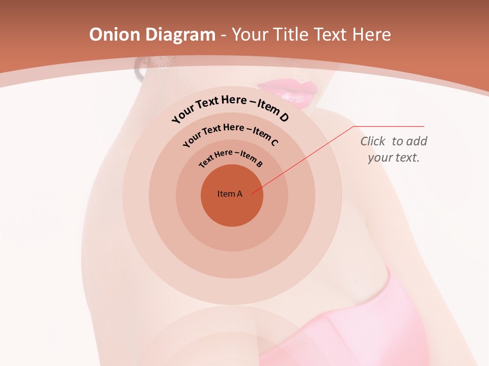 A Woman In A Pink Dress Is Posing For A Picture PowerPoint Template