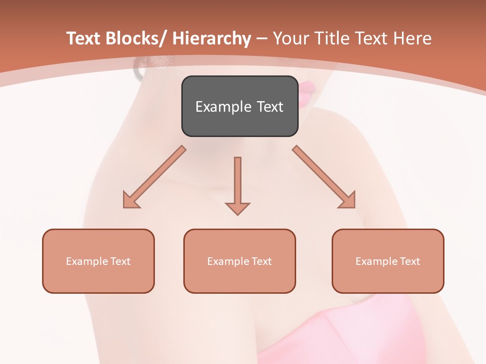 A Woman In A Pink Dress Is Posing For A Picture PowerPoint Template