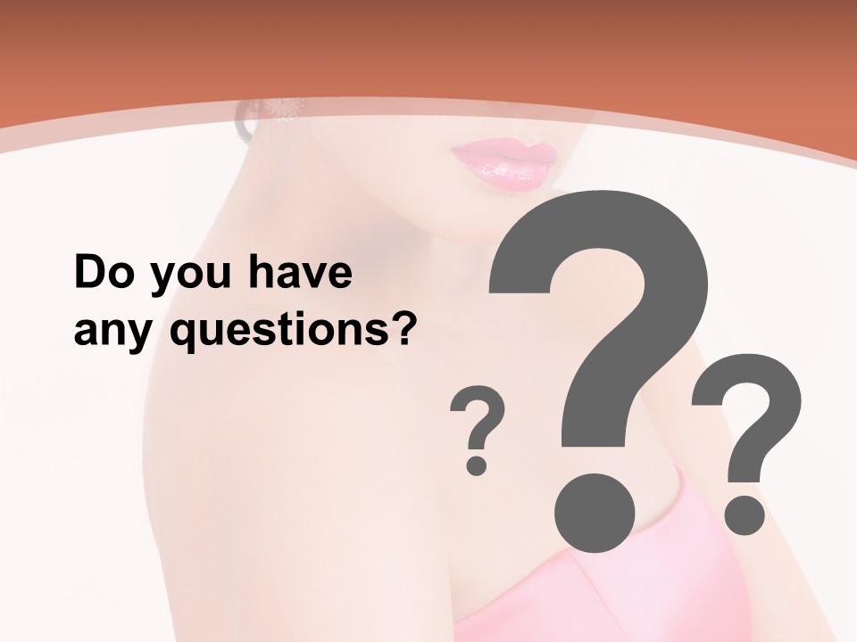 A Woman In A Pink Dress Is Posing For A Picture PowerPoint Template