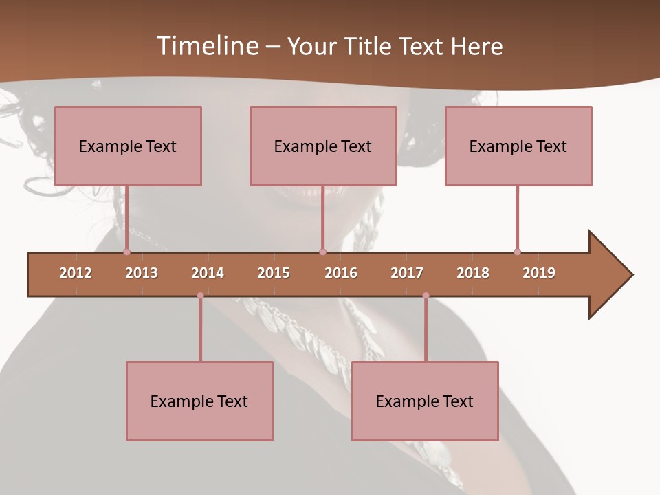 A Woman In A Black Dress Is Posing For A Picture PowerPoint Template