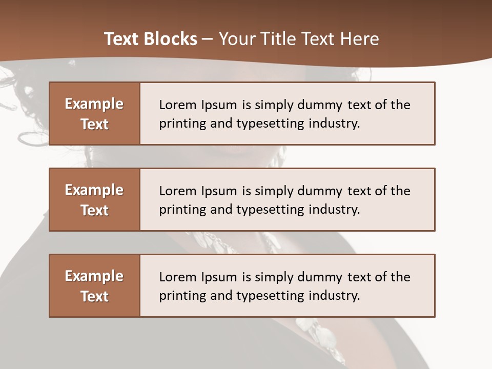 A Woman In A Black Dress Is Posing For A Picture PowerPoint Template