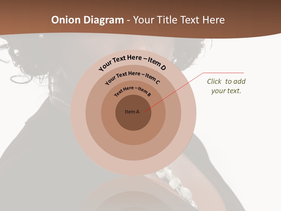 A Woman In A Black Dress Is Posing For A Picture PowerPoint Template