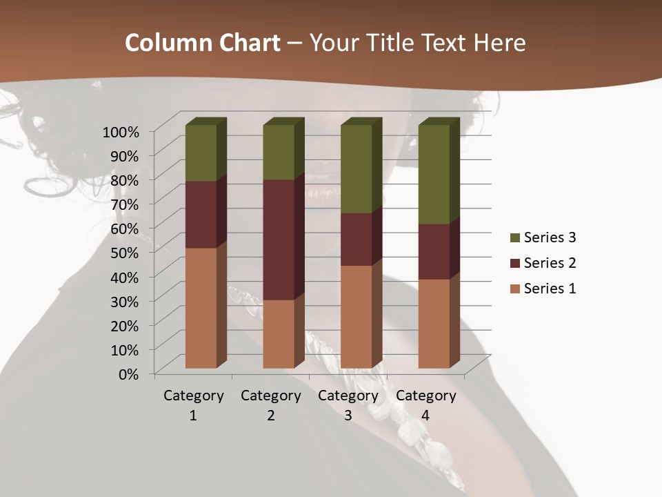 A Woman In A Black Dress Is Posing For A Picture PowerPoint Template