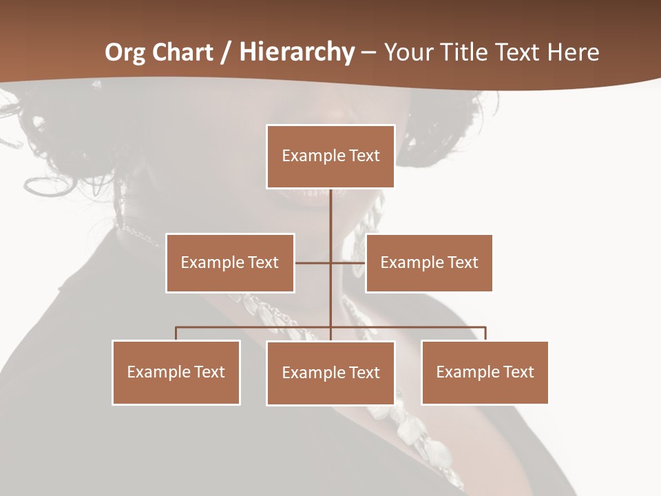 A Woman In A Black Dress Is Posing For A Picture PowerPoint Template