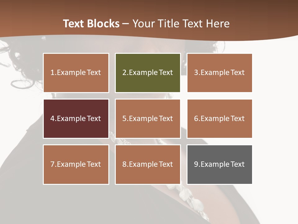 A Woman In A Black Dress Is Posing For A Picture PowerPoint Template