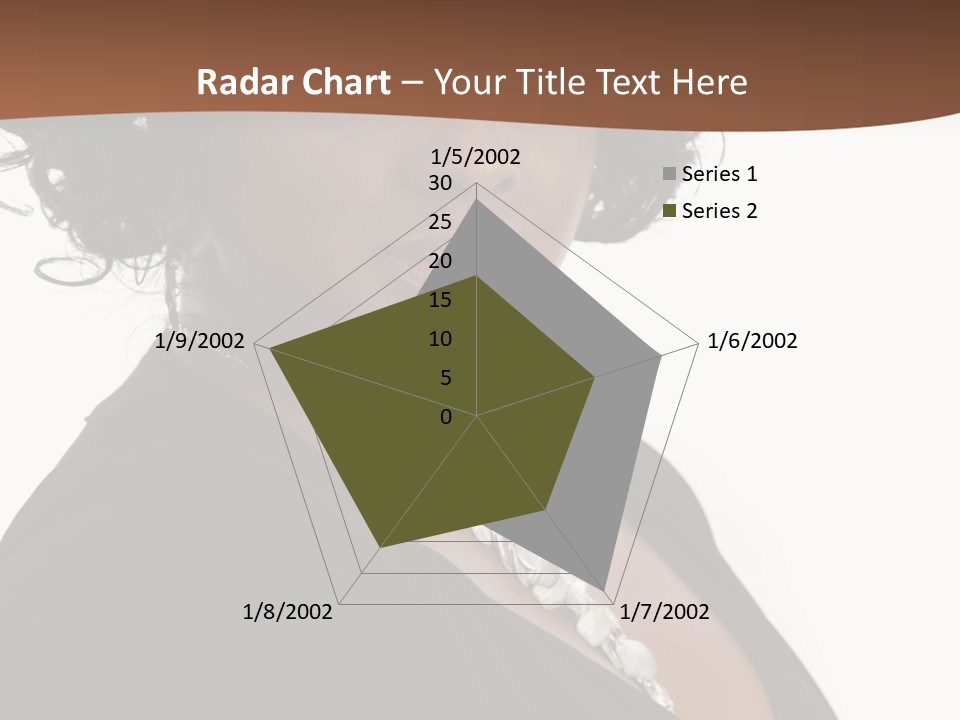 A Woman In A Black Dress Is Posing For A Picture PowerPoint Template