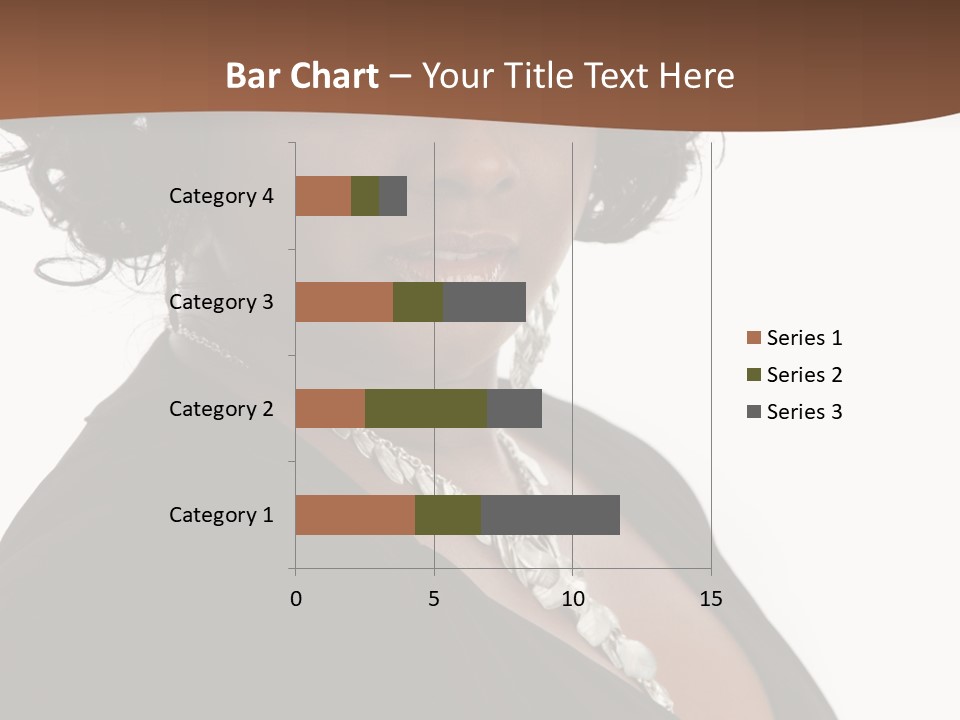 A Woman In A Black Dress Is Posing For A Picture PowerPoint Template