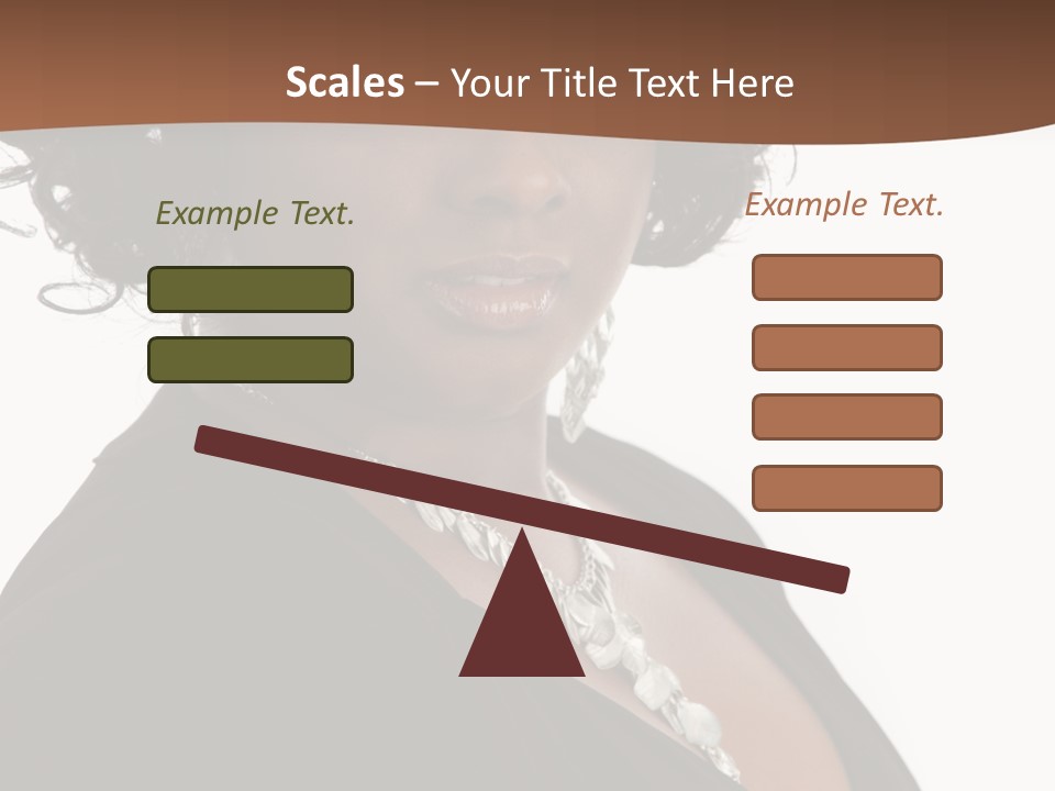 A Woman In A Black Dress Is Posing For A Picture PowerPoint Template