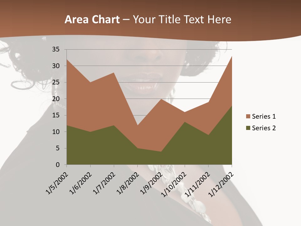 A Woman In A Black Dress Is Posing For A Picture PowerPoint Template