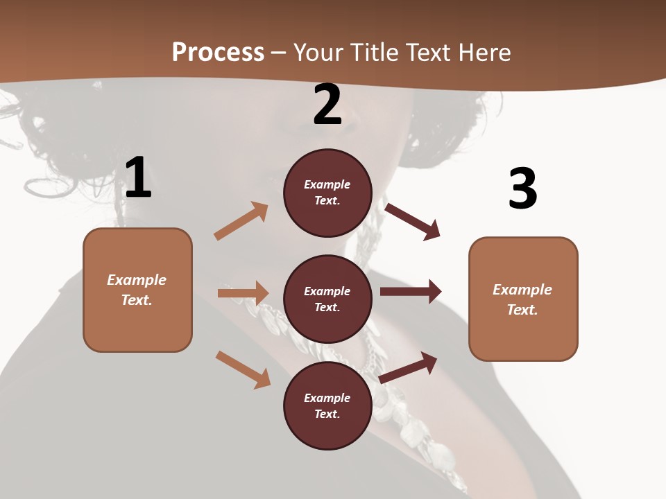 A Woman In A Black Dress Is Posing For A Picture PowerPoint Template