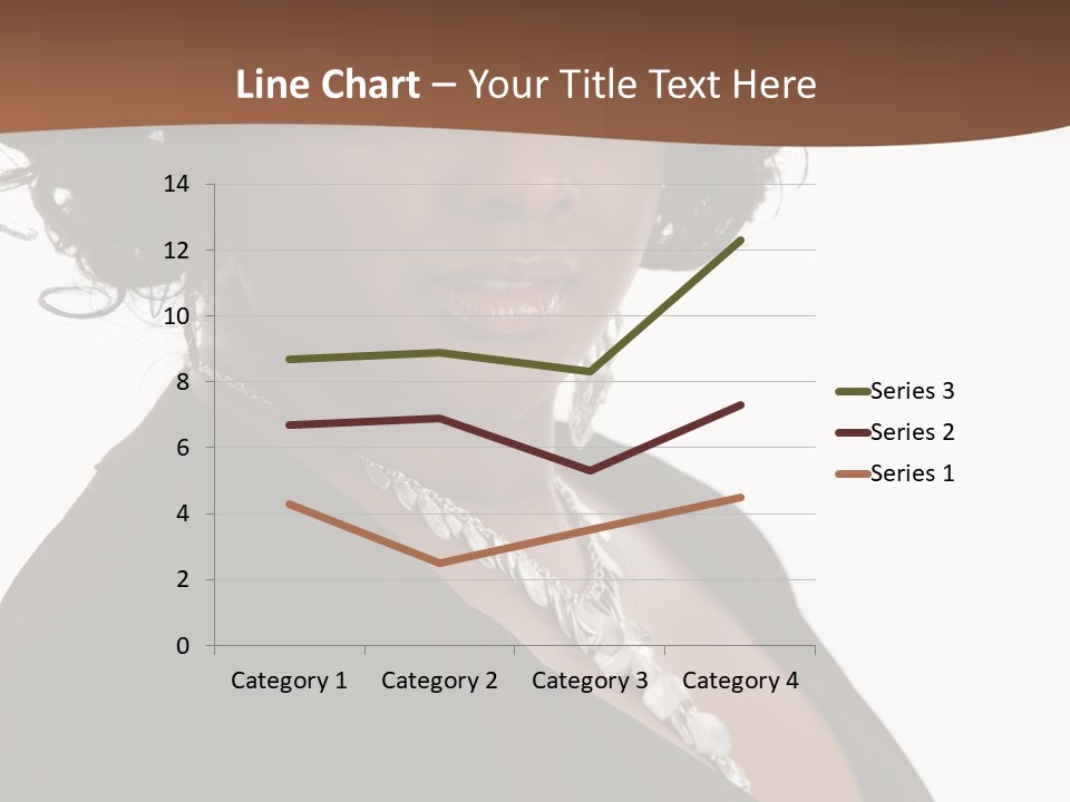 A Woman In A Black Dress Is Posing For A Picture PowerPoint Template