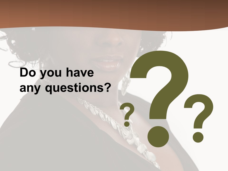 A Woman In A Black Dress Is Posing For A Picture PowerPoint Template