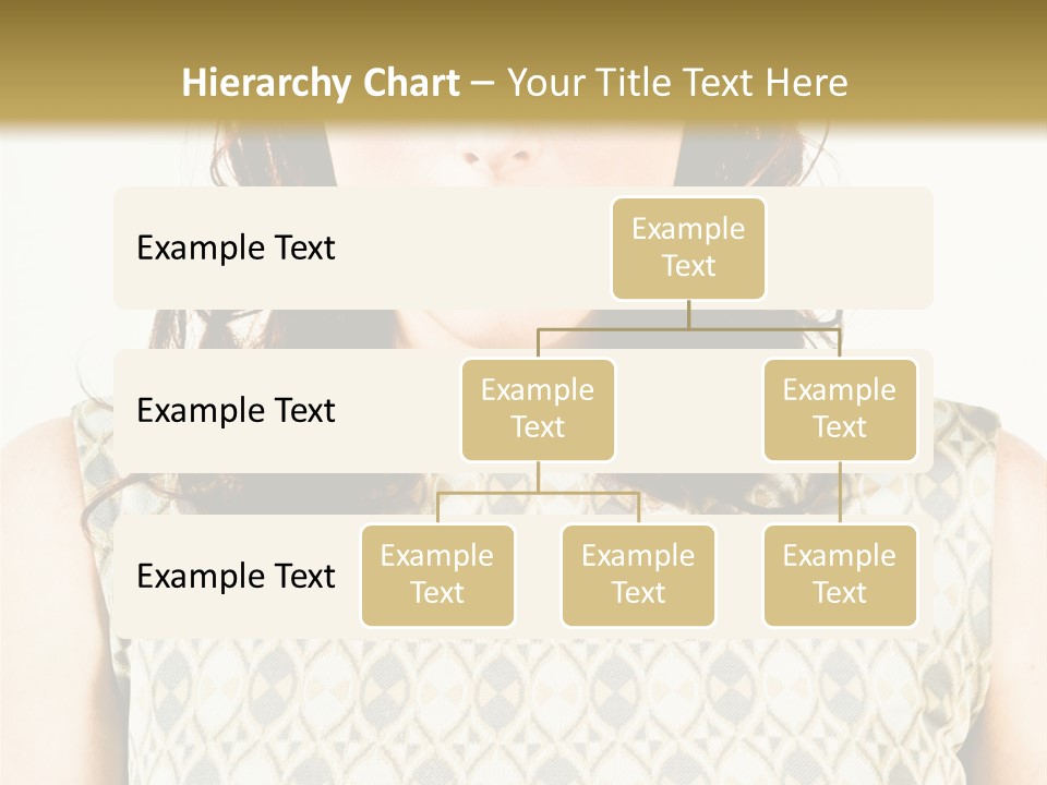 A Woman In A Dress Is Looking At The Camera PowerPoint Template