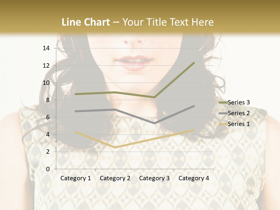 A Woman In A Dress Is Looking At The Camera PowerPoint Template