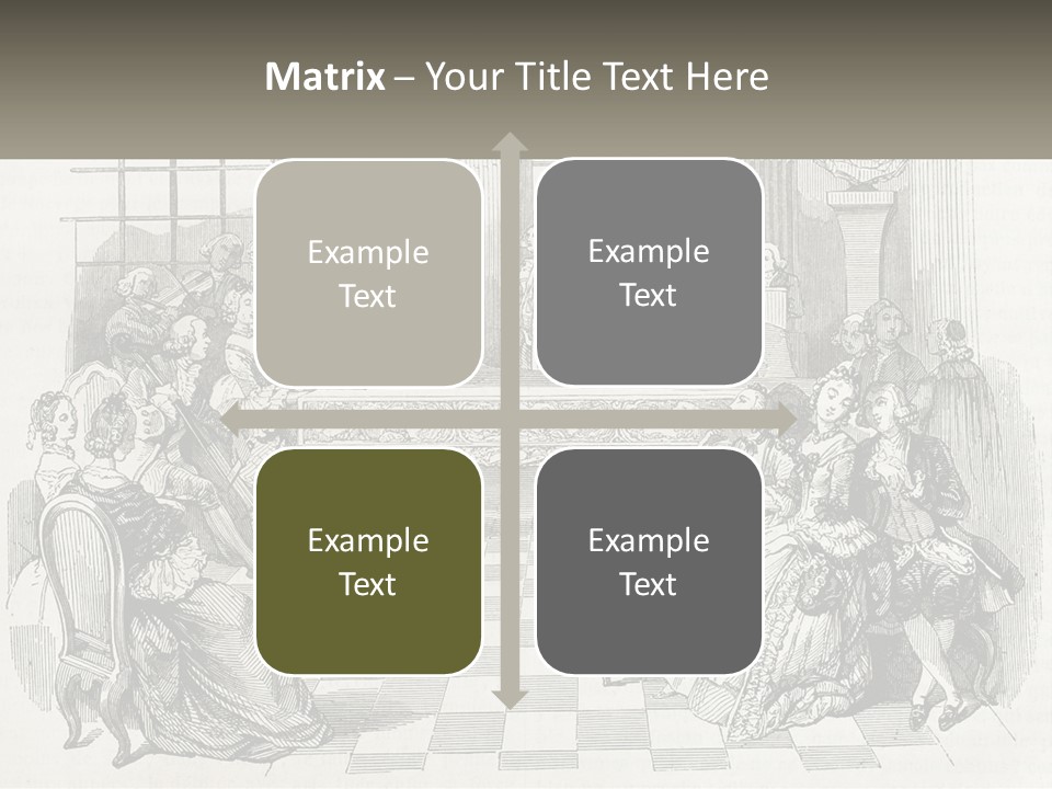 A Group Of People Sitting Around A Table PowerPoint Template