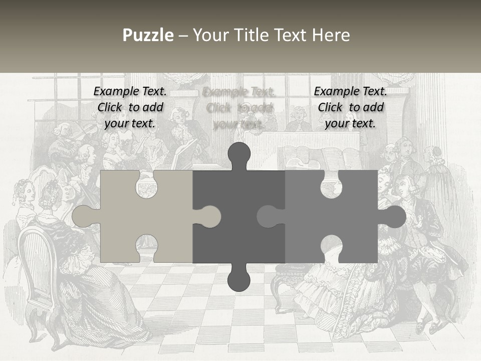 A Group Of People Sitting Around A Table PowerPoint Template