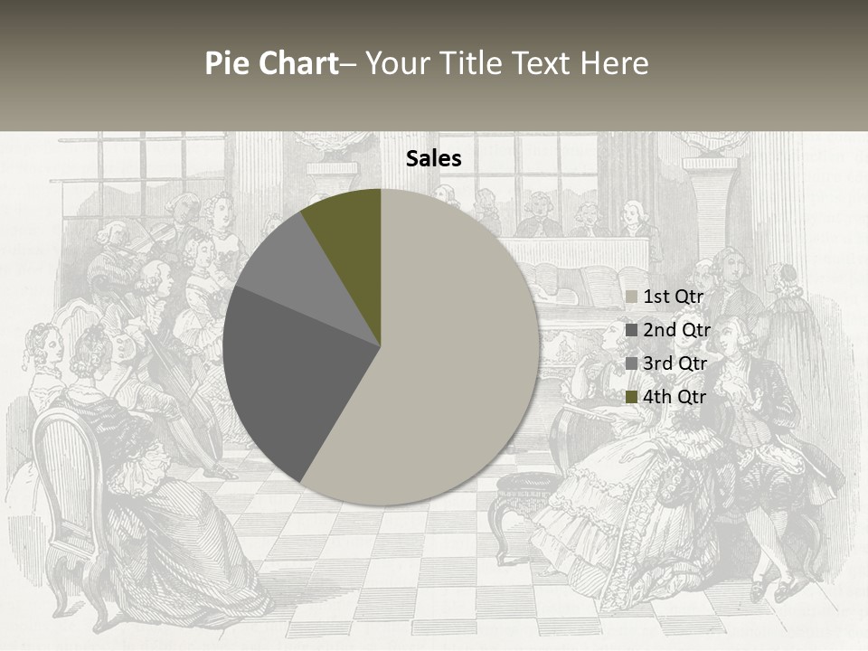 A Group Of People Sitting Around A Table PowerPoint Template