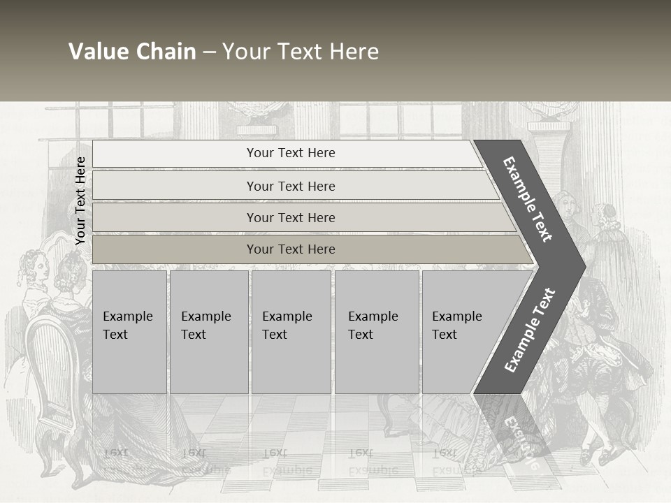 A Group Of People Sitting Around A Table PowerPoint Template
