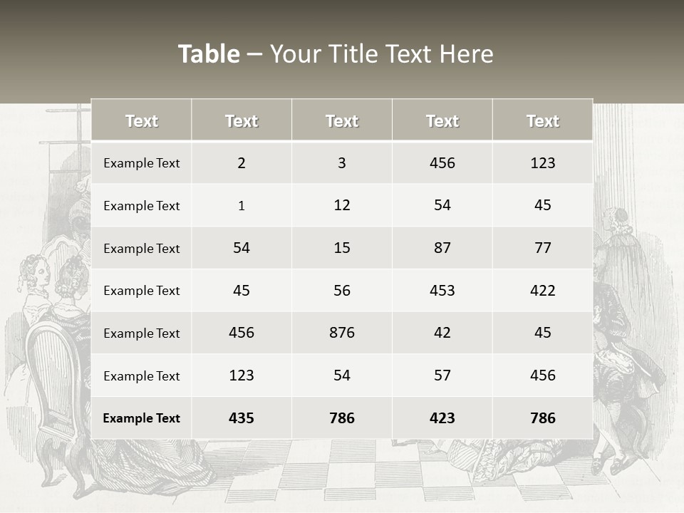 A Group Of People Sitting Around A Table PowerPoint Template