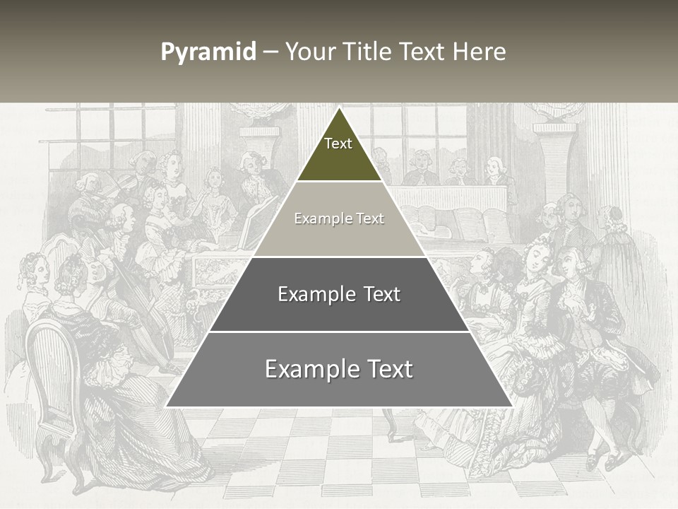 A Group Of People Sitting Around A Table PowerPoint Template