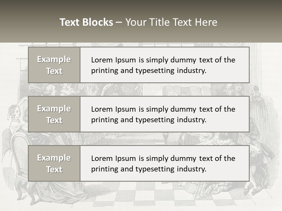 A Group Of People Sitting Around A Table PowerPoint Template