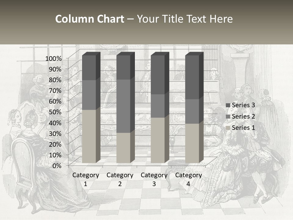 A Group Of People Sitting Around A Table PowerPoint Template