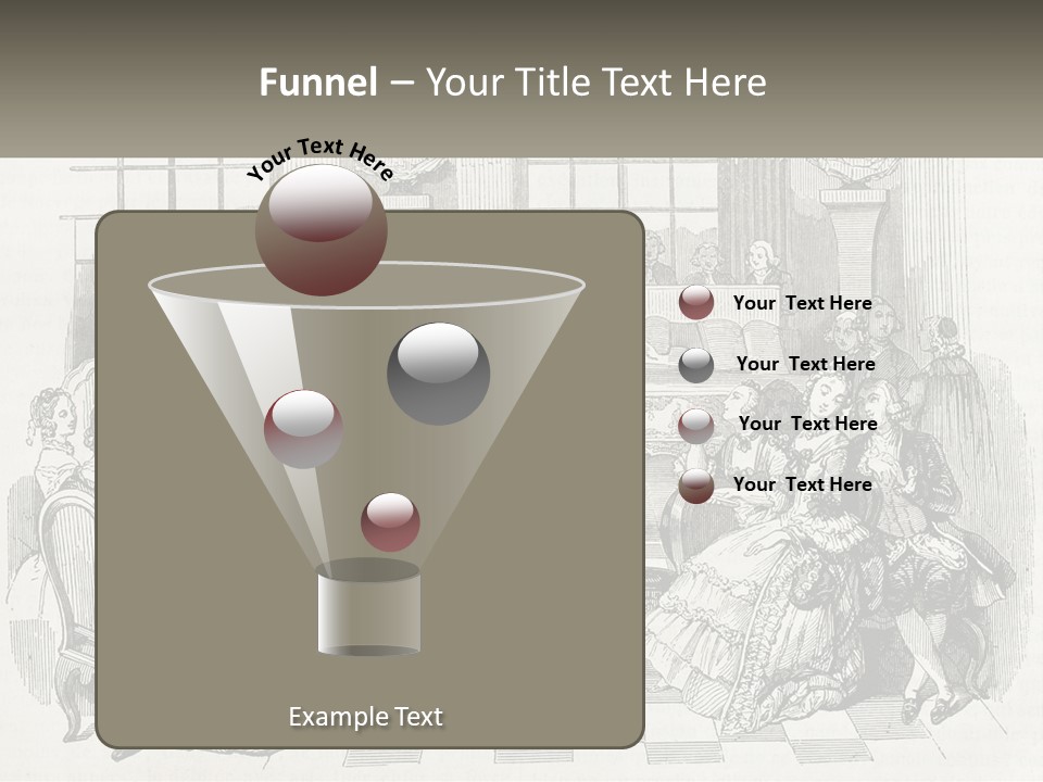 A Group Of People Sitting Around A Table PowerPoint Template