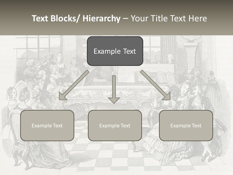A Group Of People Sitting Around A Table PowerPoint Template