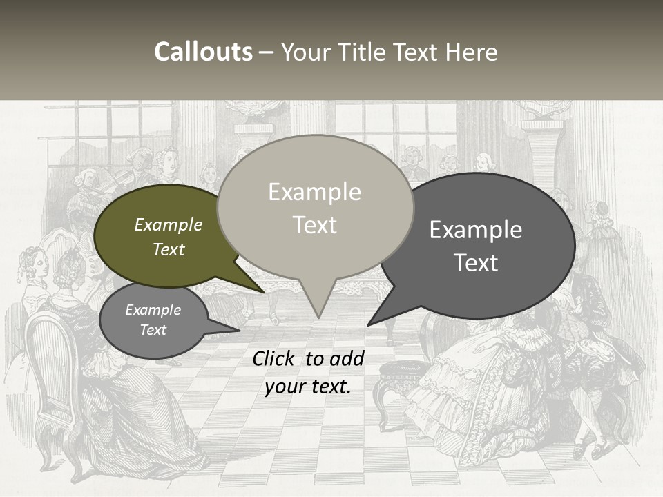 A Group Of People Sitting Around A Table PowerPoint Template