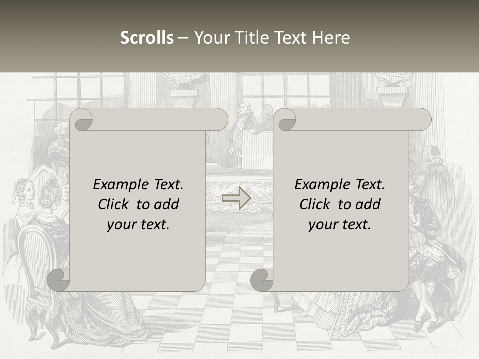 A Group Of People Sitting Around A Table PowerPoint Template