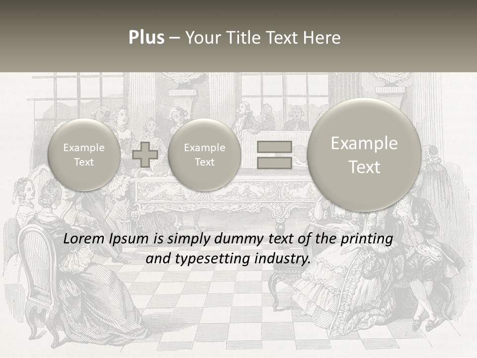 A Group Of People Sitting Around A Table PowerPoint Template