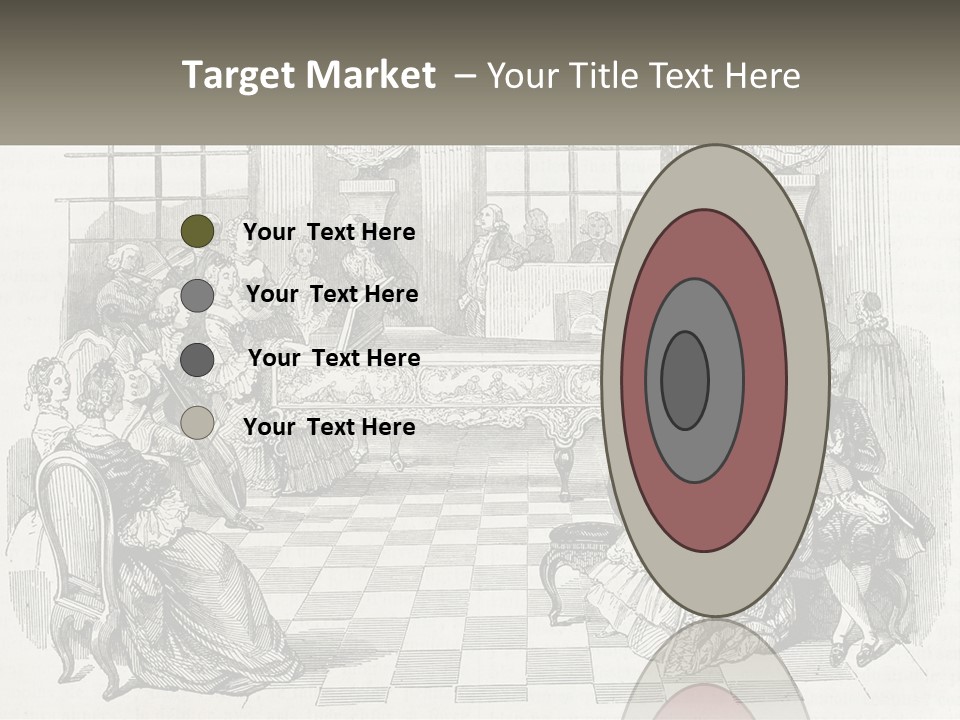 A Group Of People Sitting Around A Table PowerPoint Template