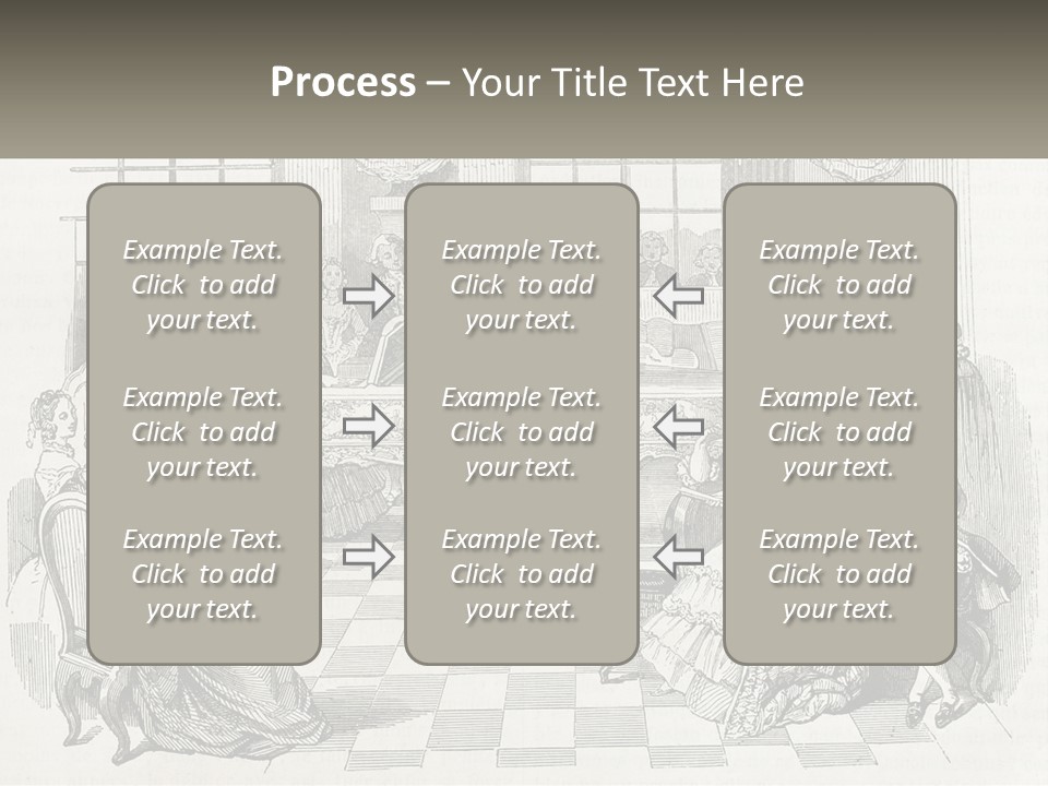 A Group Of People Sitting Around A Table PowerPoint Template