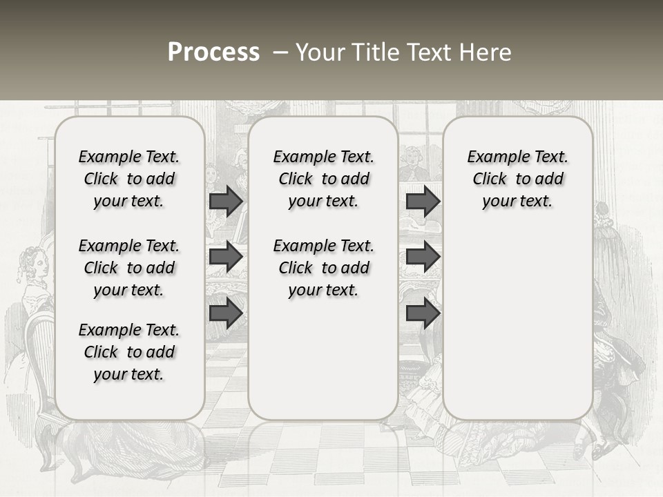 A Group Of People Sitting Around A Table PowerPoint Template