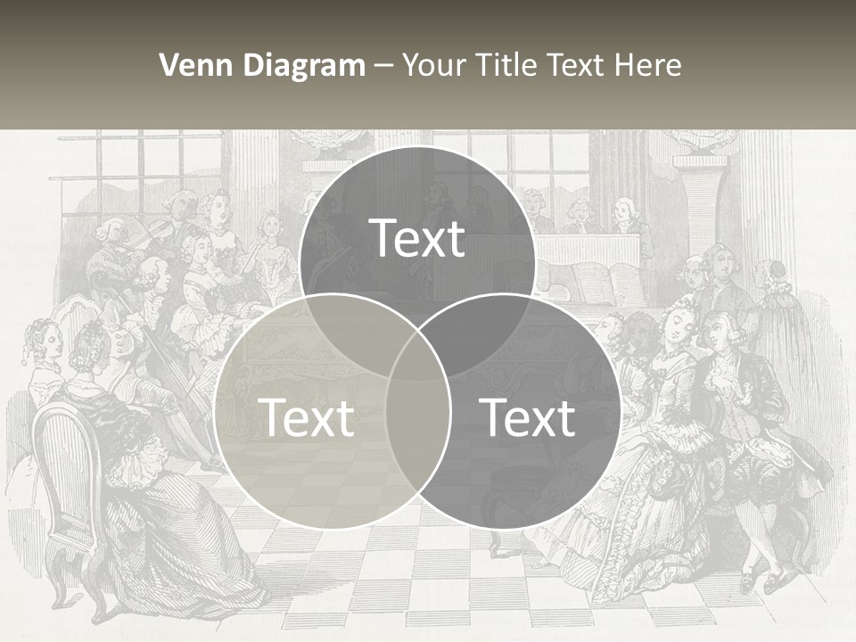 A Group Of People Sitting Around A Table PowerPoint Template