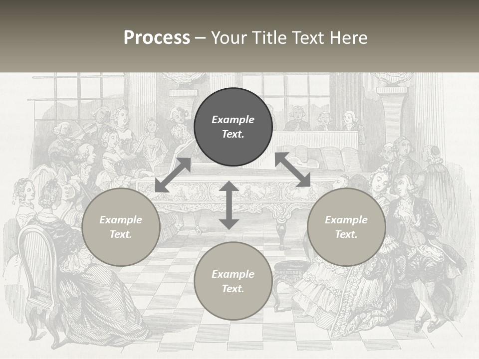 A Group Of People Sitting Around A Table PowerPoint Template