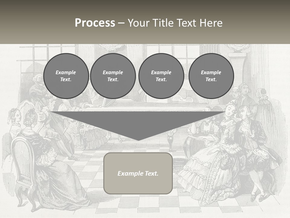 A Group Of People Sitting Around A Table PowerPoint Template