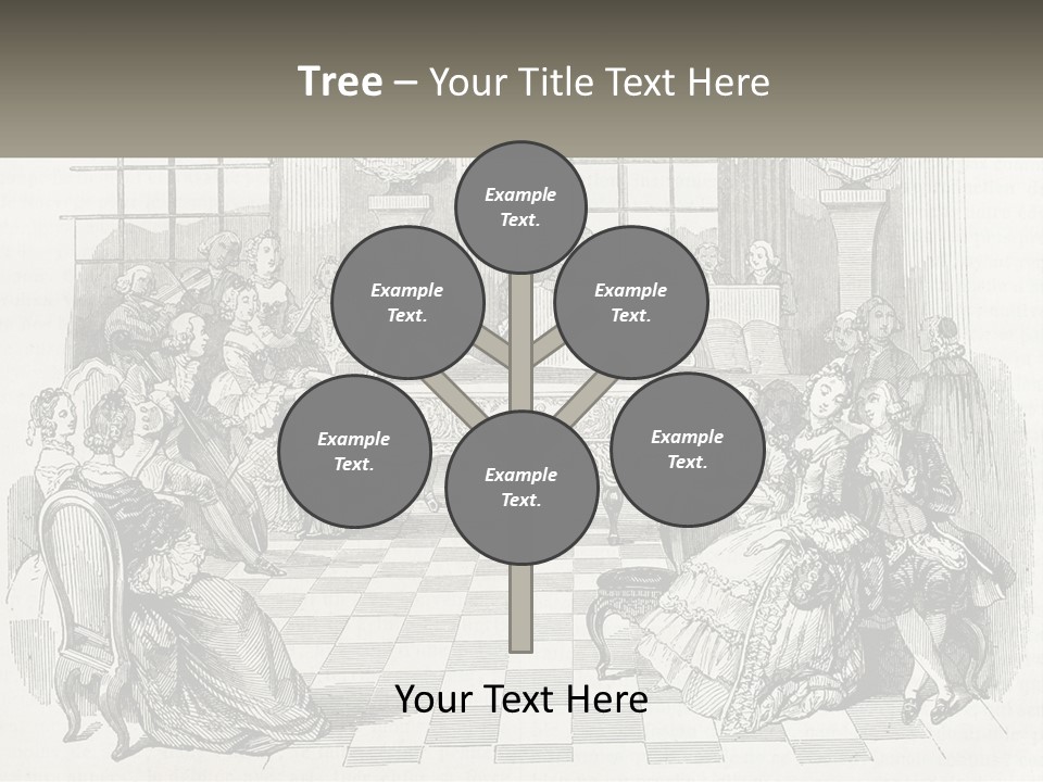 A Group Of People Sitting Around A Table PowerPoint Template