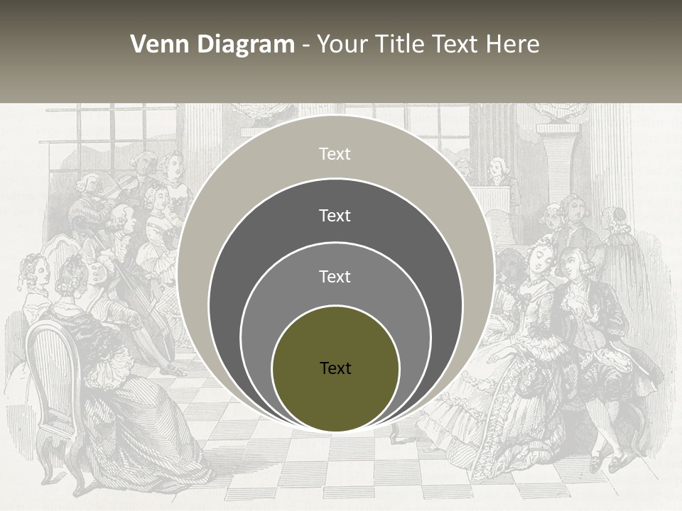 A Group Of People Sitting Around A Table PowerPoint Template